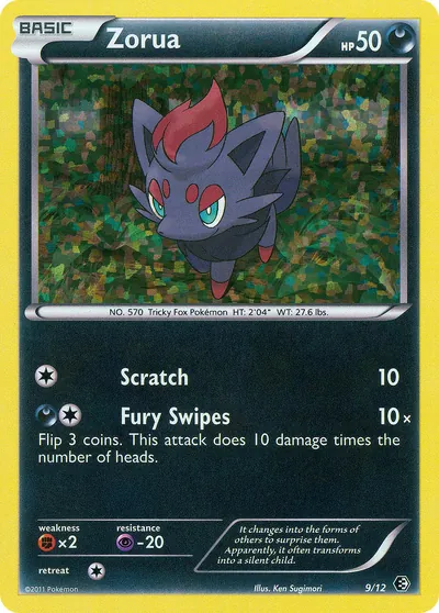 Zorua - McDonald’s Collection 2011 - ilustração de Ken Sugimori