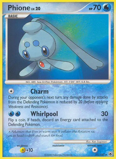 Phione - Majestic Dawn - ilustração de Ken Sugimori