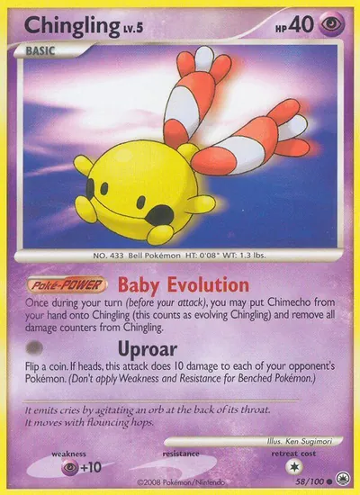 Chingling - Majestic Dawn - ilustração de Ken Sugimori