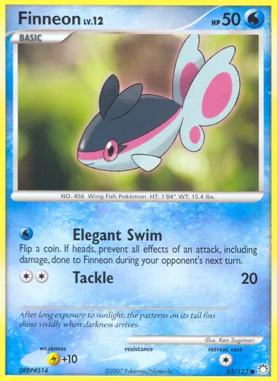 Finneon - Tesouros Misteriosos - ilustração de Ken Sugimori