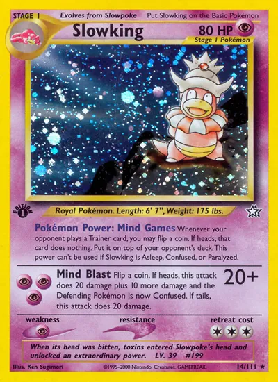 Slowking - Neo Genesis - ilustração de Ken Sugimori