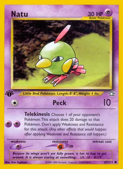 Natu - Neo Genesis - ilustração de Ken Sugimori