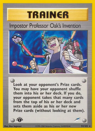 Impostor Professor Oak's Invention - Neo Destiny - ilustração de Ken Sugimori