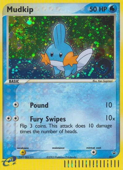 Mudkip - Promos Black Star (Nintendo) - ilustração de Ken Sugimori
