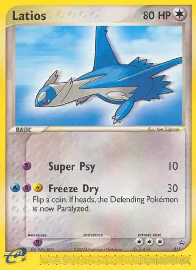 Latios - Promos Black Star (Nintendo) - ilustração de Ken Sugimori