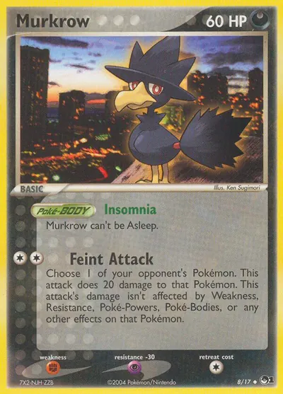 Murkrow - POP Series 1 - ilustração de Ken Sugimori