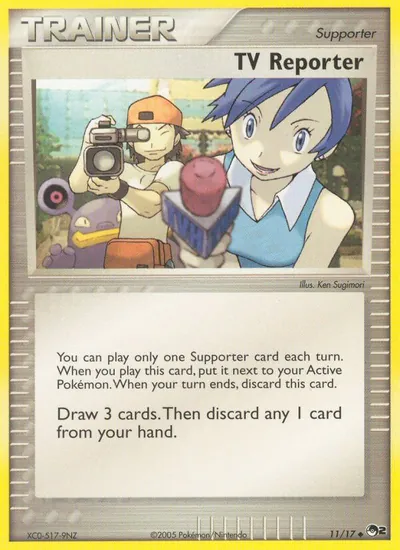 Repórter Televisivo - POP Series 2 - ilustração de Ken Sugimori
