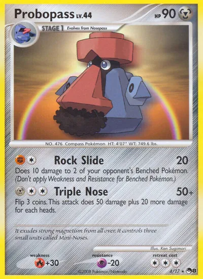 Probopass - POP Series 8 - ilustração de Ken Sugimori