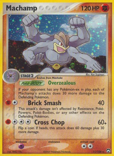 Machamp - Power Keepers - ilustração de Ken Sugimori
