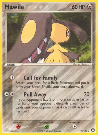 Mawile - Power Keepers - ilustração de Ken Sugimori
