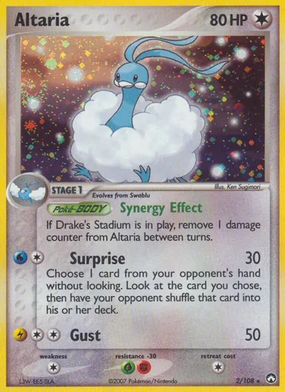 Altaria - Power Keepers - ilustração de Ken Sugimori