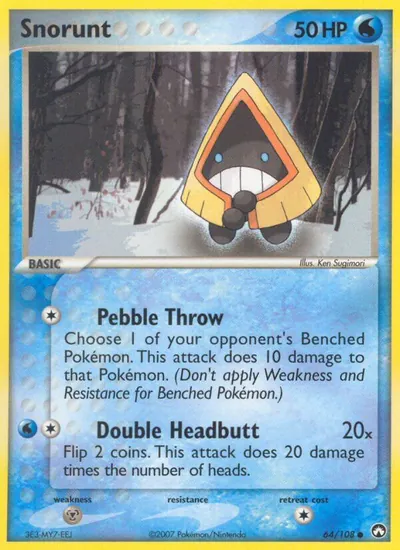 Snorunt - Power Keepers - ilustração de Ken Sugimori