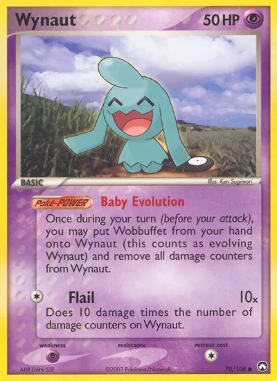 Wynaut - Power Keepers - ilustração de Ken Sugimori