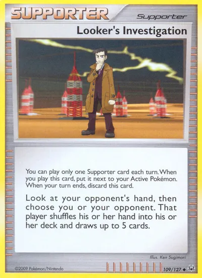 Looker's Investigation - Platinum - ilustração de Ken Sugimori