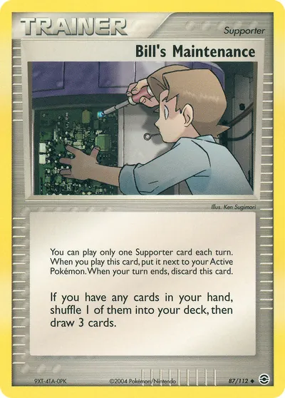 Manutenção do Bill - FireRed & LeafGreen - ilustração de Ken Sugimori