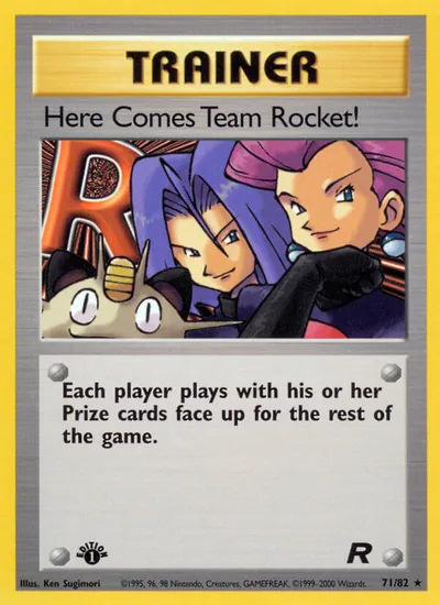 Lá vem a Equipe Rocket! - Team Rocket - ilustração de Ken Sugimori