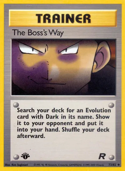 The Boss's Way - Team Rocket - ilustração de Ken Sugimori