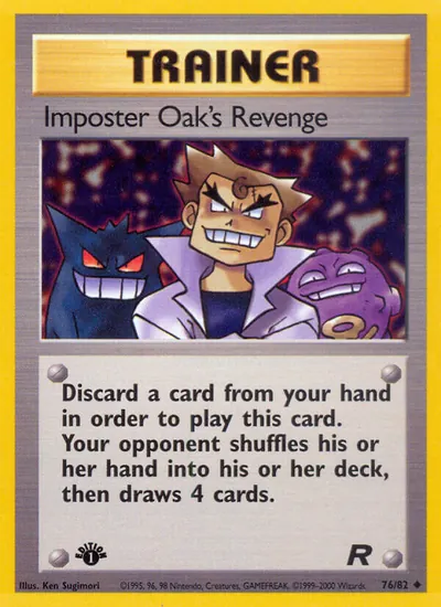 Imposter Oak's Revenge - Team Rocket - ilustração de Ken Sugimori