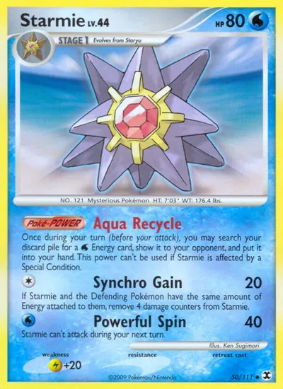 Starmie - Rising Rivals - ilustração de Ken Sugimori