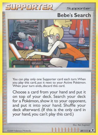 Bebe's Search - Rising Rivals - ilustração de Ken Sugimori