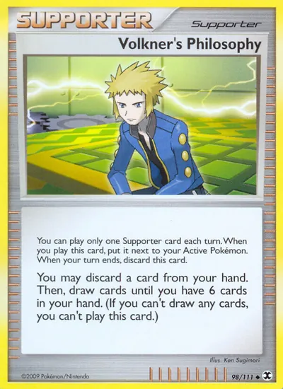 Volkner's Philosophy - Rising Rivals - ilustração de Ken Sugimori