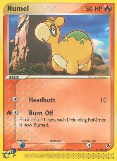 Numel - Rubi & Safira - ilustração de Ken Sugimori