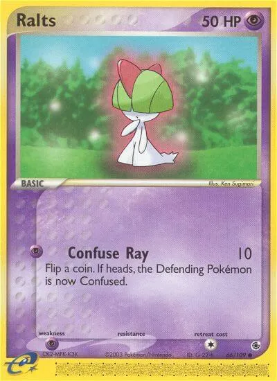 Ralts - Rubi & Safira - ilustração de Ken Sugimori