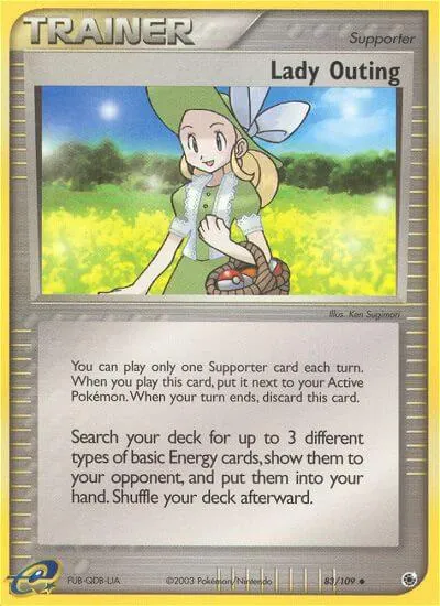 Lady Outing - Rubi & Safira - ilustração de Ken Sugimori