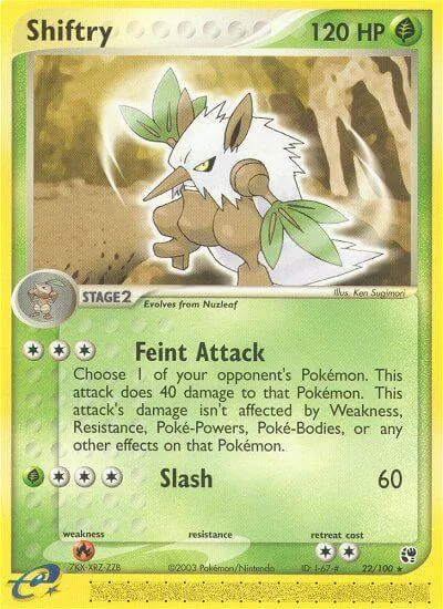 Shiftry - Sandstorm - ilustração de Ken Sugimori