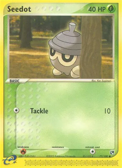 Seedot - Sandstorm - ilustração de Ken Sugimori