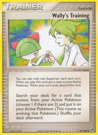 Wally's Training - Sandstorm - ilustração de Ken Sugimori
