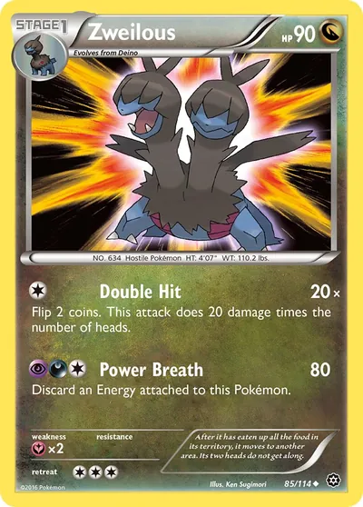 Zweilous - Cerco de Vapor - ilustração de Ken Sugimori