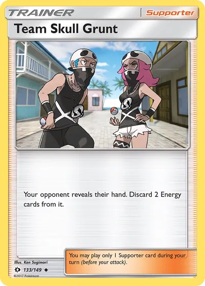 Recruta da Equipe Skull - Sol e Lua - ilustração de Ken Sugimori