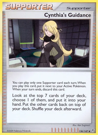 Cynthia's Guidance - Supreme Victors - ilustração de Ken Sugimori