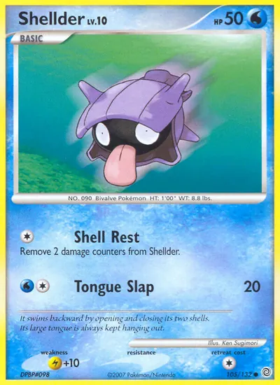 Shellder - Maravilhas Secretas - ilustração de Ken Sugimori