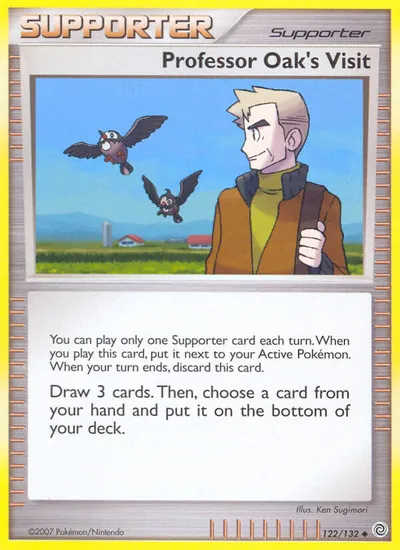 Professor Oak's Visit - Maravilhas Secretas - ilustração de Ken Sugimori