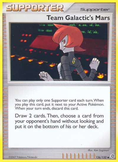 Team Galactic's Mars - Maravilhas Secretas - ilustração de Ken Sugimori