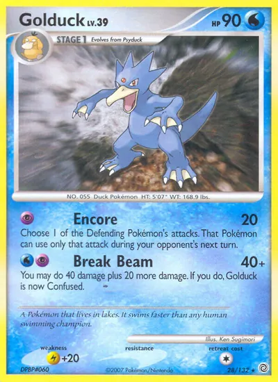 Golduck - Maravilhas Secretas - ilustração de Ken Sugimori