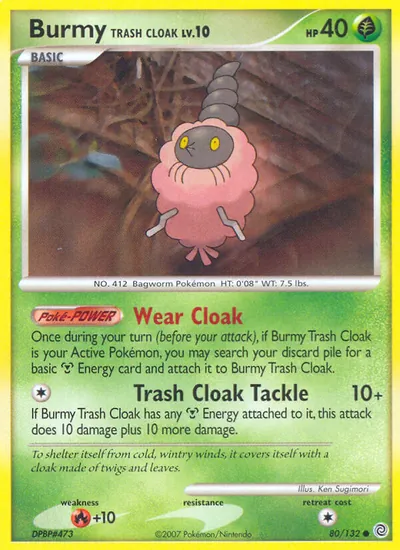 Burmy Casca de Lixo - Maravilhas Secretas - ilustração de Ken Sugimori
