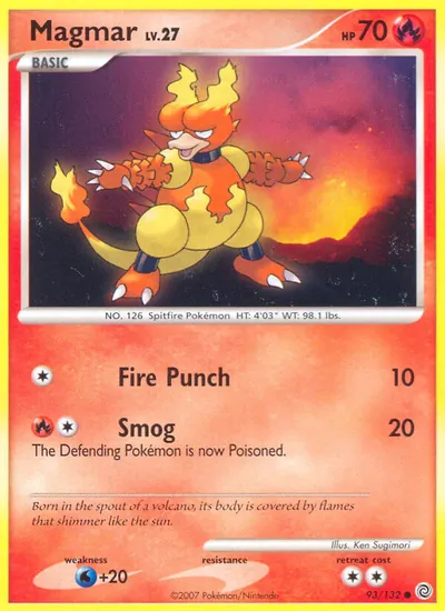 Magmar - Maravilhas Secretas - ilustração de Ken Sugimori