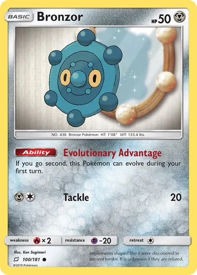 Bronzor - União de Aliados - ilustração de Ken Sugimori