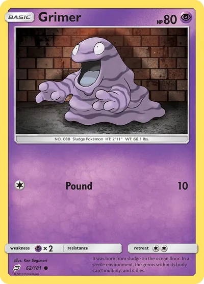 Grimer - União de Aliados - ilustração de Ken Sugimori