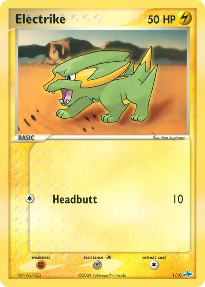 Electrike - EX Trainer Kit: Latios - ilustração de Ken Sugimori