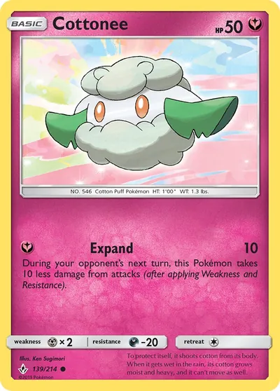 Cottonee - Elos Inquebráveis - ilustração de Ken Sugimori