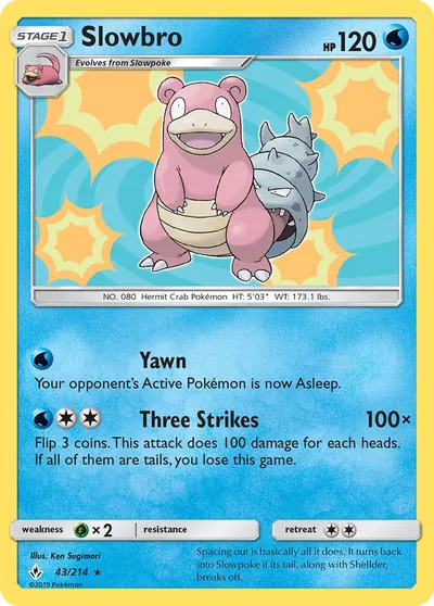 Slowbro - Elos Inquebráveis - ilustração de Ken Sugimori