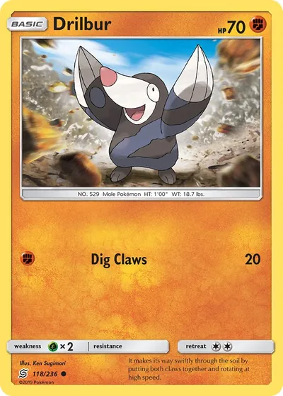 Drilbur - Sintonia Mental - ilustração de Ken Sugimori