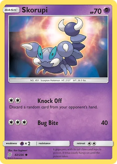 Skorupi - Sintonia Mental - ilustração de Ken Sugimori
