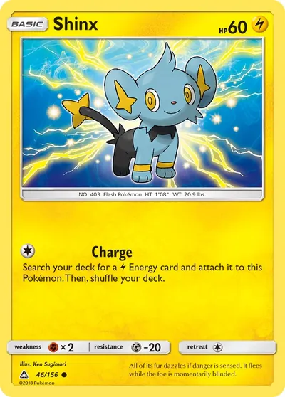 Shinx - Ultraprisma - ilustração de Ken Sugimori