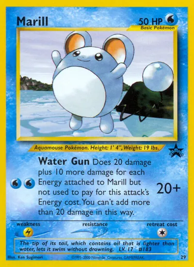 Marill - Promos Black Star (Wizards) - ilustração de Ken Sugimori