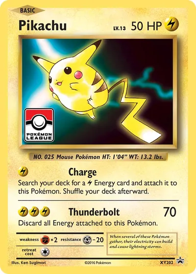 Pikachu - Promos de XY - ilustração de Ken Sugimori